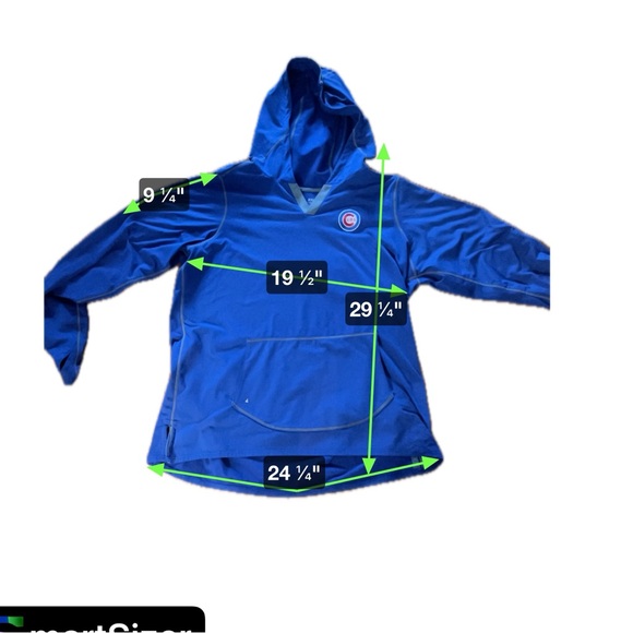 Antigua Women’s Blue Long Sleeve Chicago Cubs Fleece Pullover Size XXLarge - Picture 7 of 7